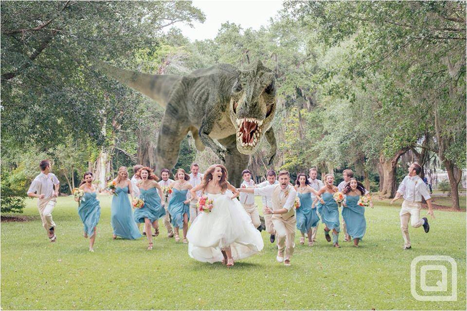dinosaurus trouwfeest organiseren