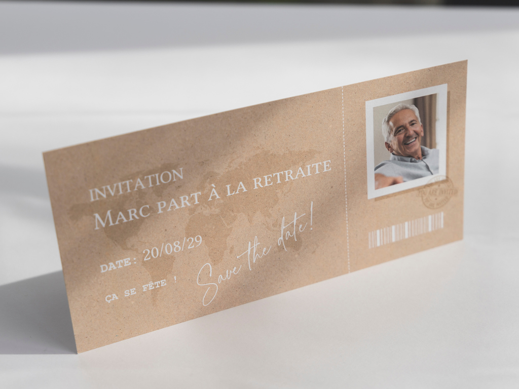invitation soirée voyage