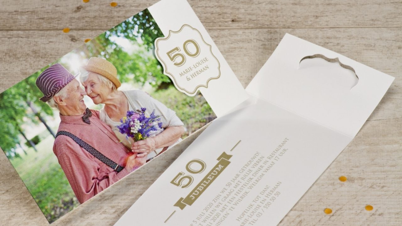 Une Invitation En Or Pour Votre Anniversaire De Mariage