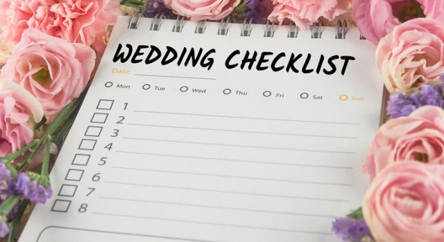 checklist de mariage