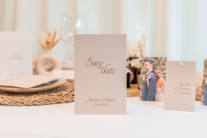 Save the date mariage minimaliste douceur au naturel